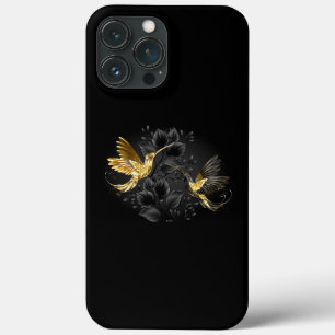 Black and Gold Hummingbird Case-Mate iPhone Hülle