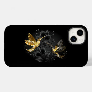 Black and Gold Hummingbird Case-Mate iPhone 14 Plus Hülle