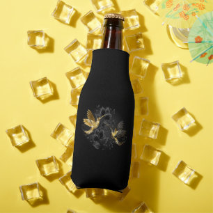 Black and Gold Hummingbird Flaschenkühler