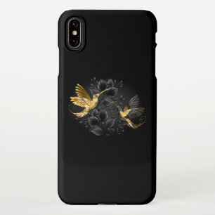 Black and Gold Hummingbird iPhone Hülle