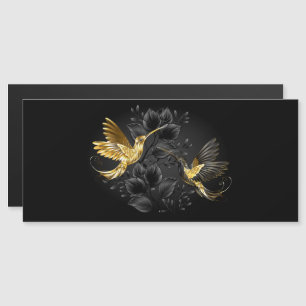 Black and Gold Hummingbird Magneteinladung