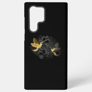Black and Gold Hummingbird Samsung Galaxy Hülle