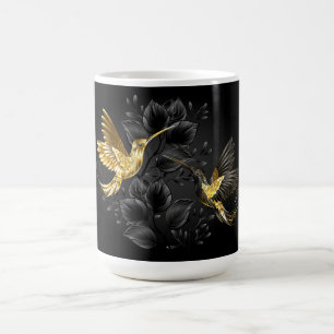 Black and Gold Hummingbird Verwandlungstasse
