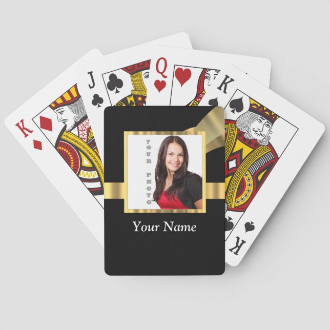 Black and gold instagram template spielkarten (Rückseite)
