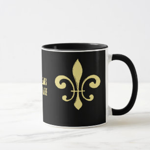 Black and Gold Lilie Tasse, die taten Tasse