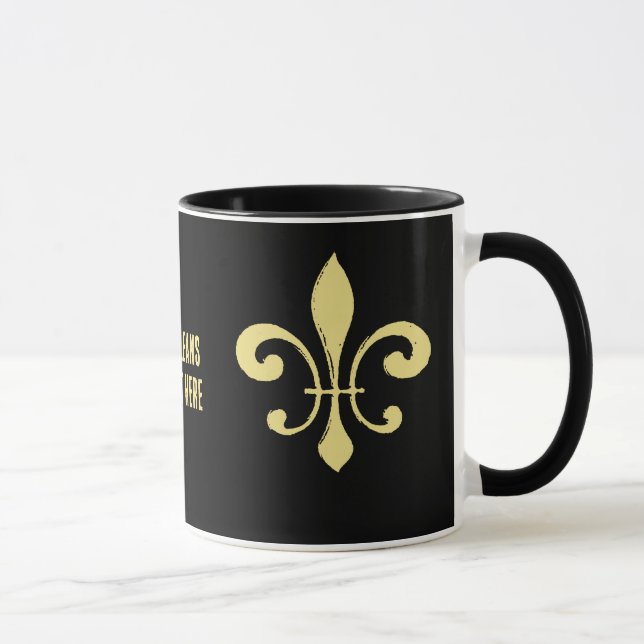 Black and Gold Lilie Tasse, die taten Tasse (Rechts)