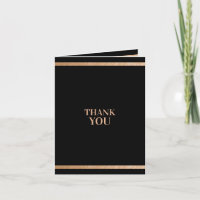 Black and Gold, Mitarbeiter Dankeschön Karte