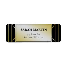 Black and Gold Roaring 20er Art Deko