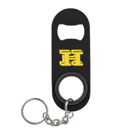Black and Gold Stainless Keychain Bottle Opener Mini Flaschenöffner