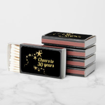 Black and Gold Stars jubeln bis 30 Jahre Geburtsta