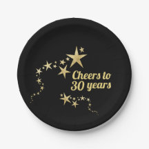Black and Gold Stars jubeln bis 30 Jahre Geburtsta