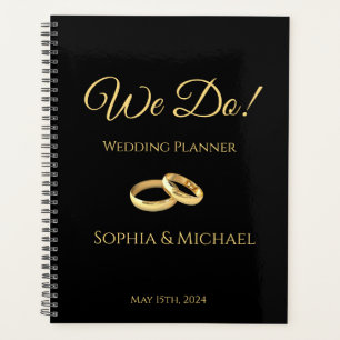 Black and Gold-We Do-Wedding-Planer Planer