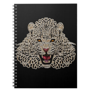 Black and Golden Tiger Notebook Notizblock