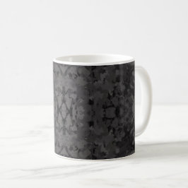 Black And Gray Abstract Graphic Art Design Kaffeetasse