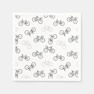 Black and Gray Bikes Serviette