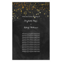 Black and Imitate Gold Glitzer