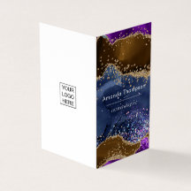 Black and Neon Brush Schlaganfälle Business Card