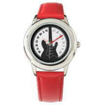 Black and Red Electric Rock Gitarre Moderne Cool