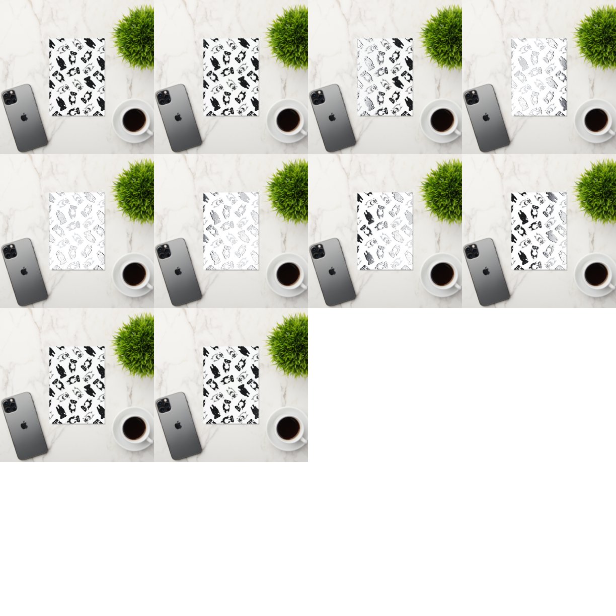 Black and Silver Schnauzers Vielen Dank