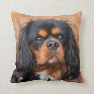 Black and Tan Cavalier King Charles Spaniel Dog Kissen