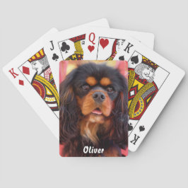 Black and Tan Cavalier King Charles Spaniel Dog Spielkarten