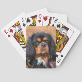Black and Tan Cavalier King Charles Spaniel Dog Spielkarten