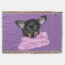 Black and Tan Chihuahua Puppy Decke
