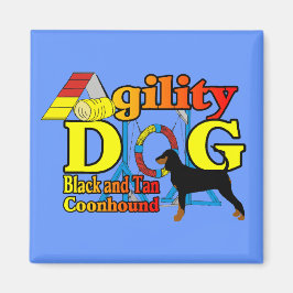 Black_and_Tan_Coonhound-Agility Magnet