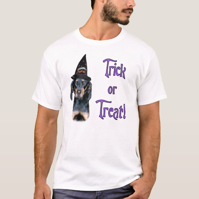 Black and Tan Coonhound Trick T-Shirt (Vorderseite)