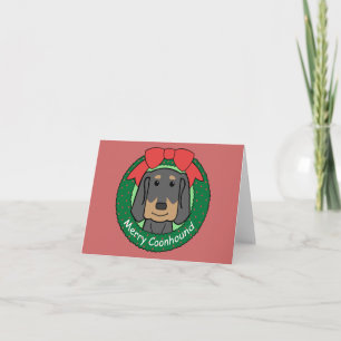 Black and Tan Coonhound Weihnachten