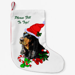 Black and Tan Coonhound Weihnachten Kleiner Weihnachtsstrumpf