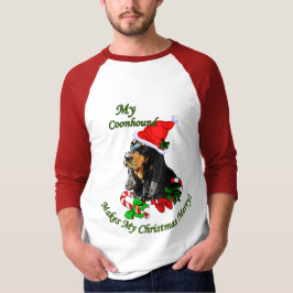 Black and Tan Coonhound Weihnachtsgeschenke T-Shirt