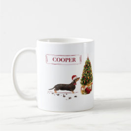 Black and Tan Dackel Funny Christmas Dog Kaffeetasse