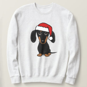 Black and Tan Dackel Santa Niedlich Dackel Hund Sweatshirt