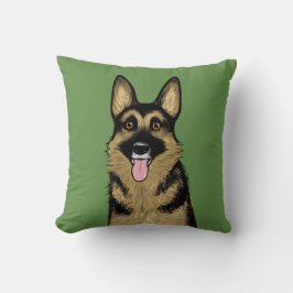 Black and Tan German Shepherd Dog | Coole Hauskuns Kissen