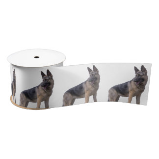 Black and Tan German Shepherd Dog Satinband