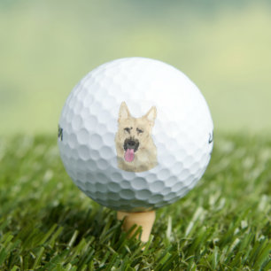 Black and Tan German Shepherd Golfball