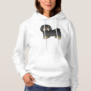 Black and Tan Havanese Niedlich Cartoon Dog Hoodie