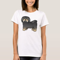 Black and Tan Havanese Niedlich Cartoon Dog