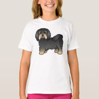 Black and Tan Havanese Niedlich Cartoon Dog
