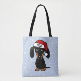 Black and Tan Santa Dackel Niedlich Dog Weihnachte