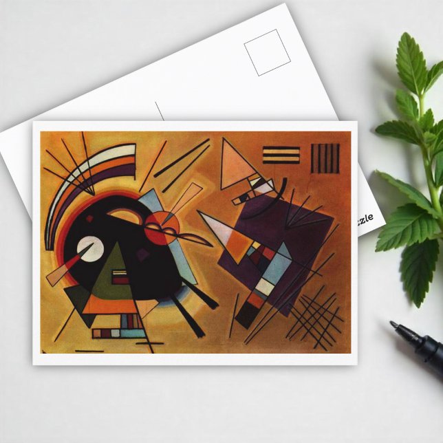 Black and Violet, Kandinsky, 1923 Postkarte (Von Creator hochgeladen)