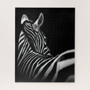 black and whit zebra puzzle