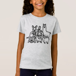 BLACK AND WHITE #16 - Animal Family V01 T-Shirt