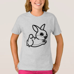 BLACK AND WHITE #39 - Bunny Jumping T-Shirt