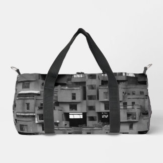 Black and White Architectural  Duffle Bag