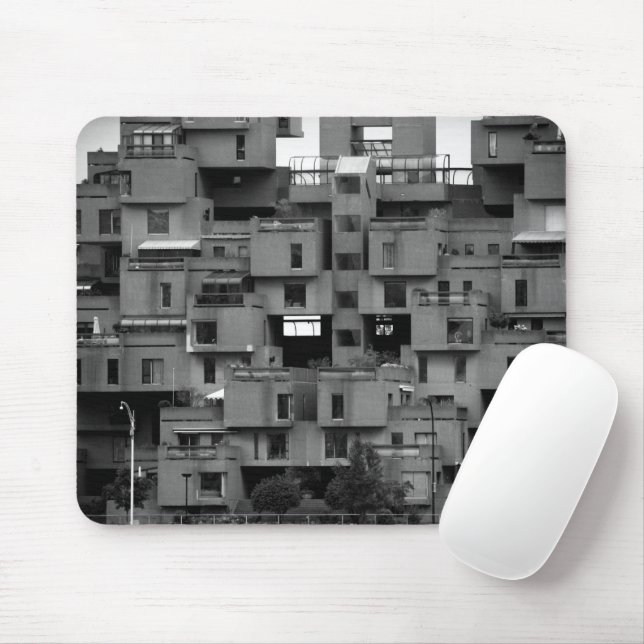 Black and White Architectural Mousepad (Mit Mouse)