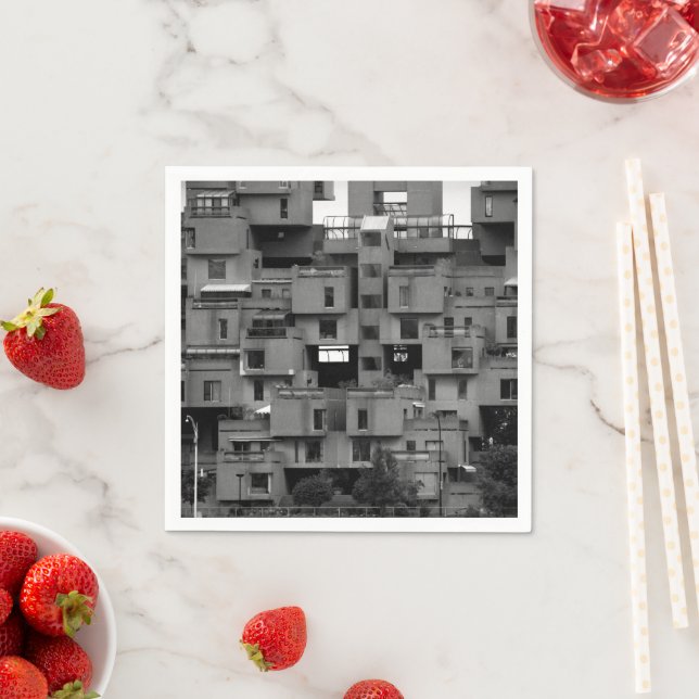 Black and White Architectural  Serviette (Beispiel)