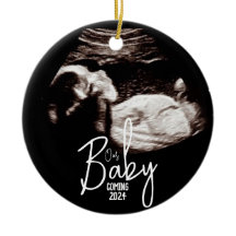 Black and White Baby Ultrasound Weihnachten