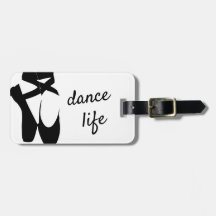 Black and White Ballet Shoes Dance Life Custom
